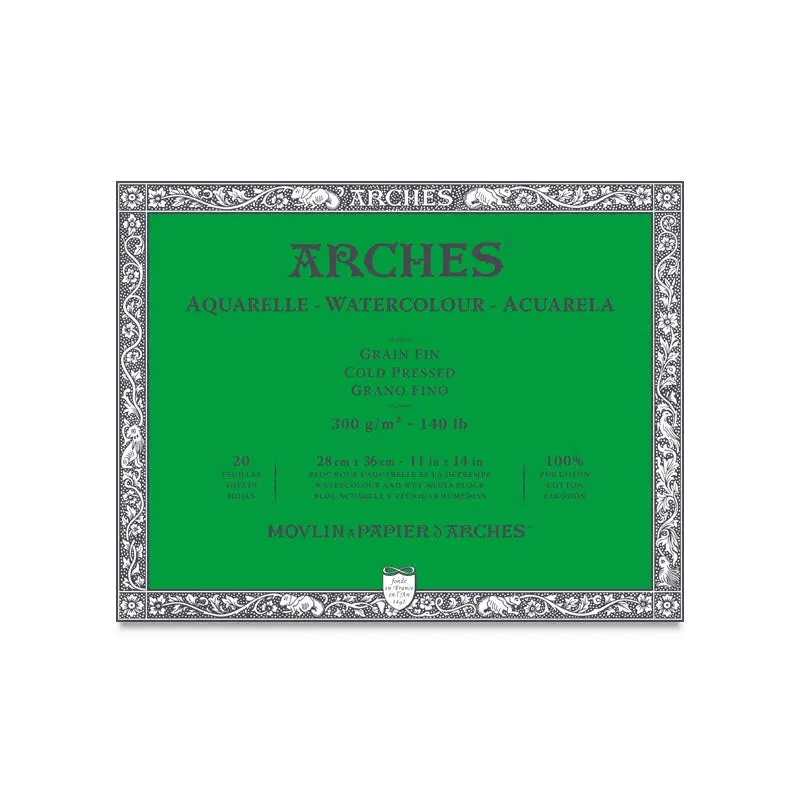 Arches Watercolor Block - 140 lb. Cold Press, 11" x 14"