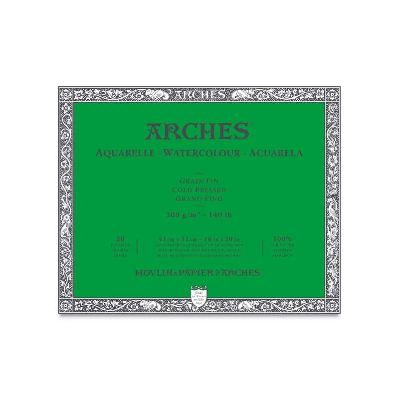 Arches Watercolor Block - 140 lb. Cold Press, 16" x 20"