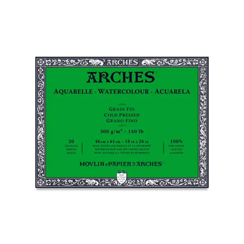 Arches Watercolor Block - 140 lb. Cold Press, 18" x 24"