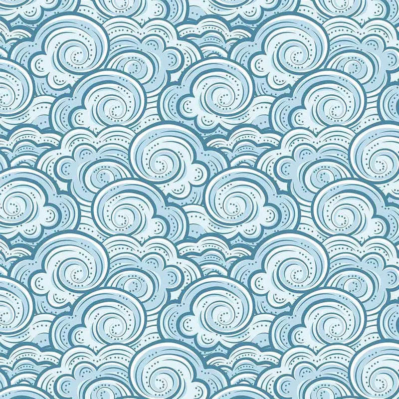 Underglaze Transfer - Clouds