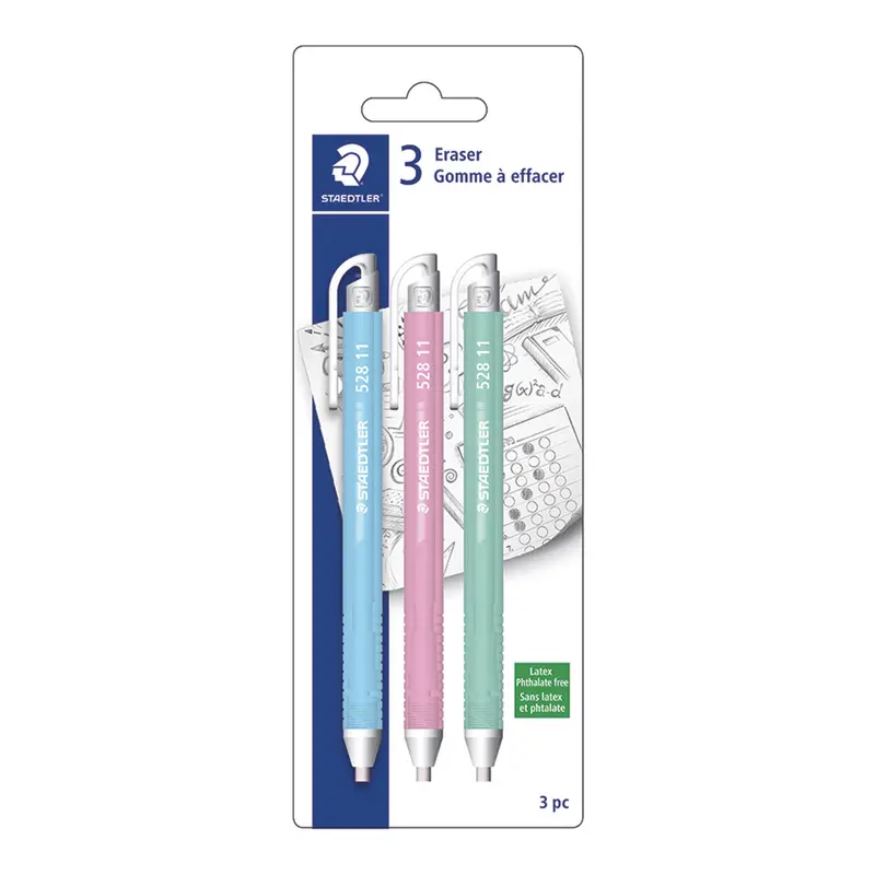 Stick Erasers - 3 Pieces