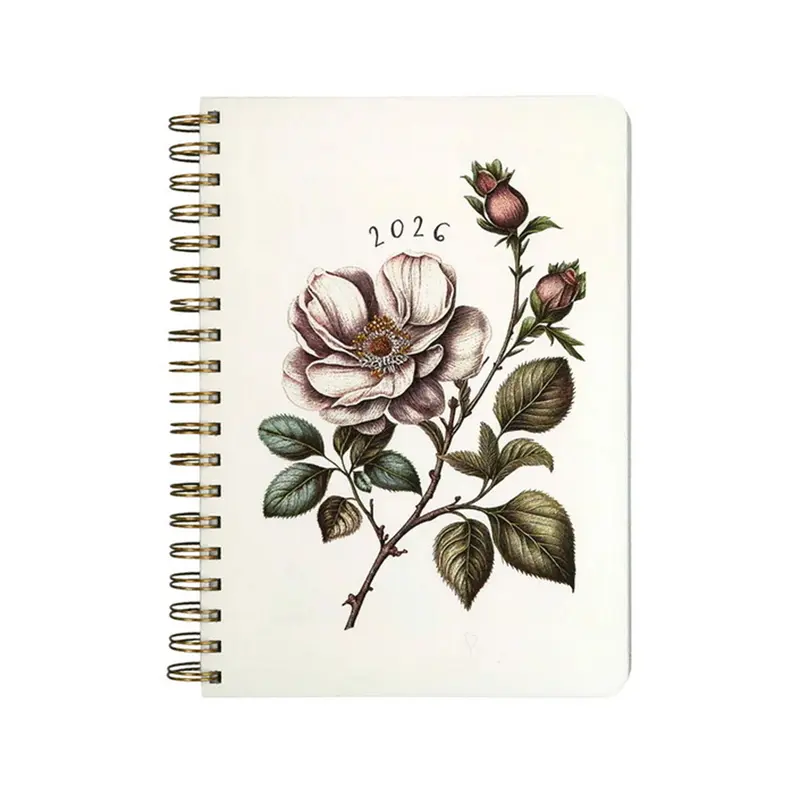 2026 Spiral Planner  Classic Flowers