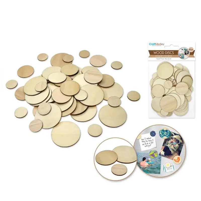 Assorted Wooden Washers  60 pcs