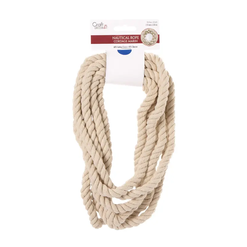 Nautical Cotton Rope - 10 mm x 3.8 m