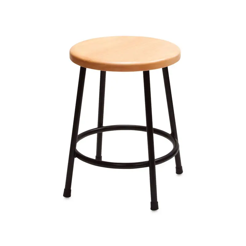 Richeson Lyptus Wood and Steel Stool - 18"