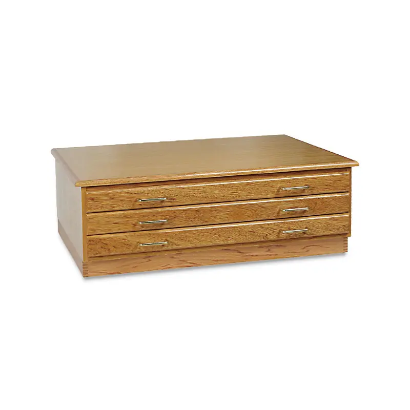 Richeson Oak Flat Files 3 Drawer