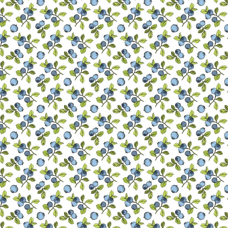 Underglaze Transfer -  Blue berry