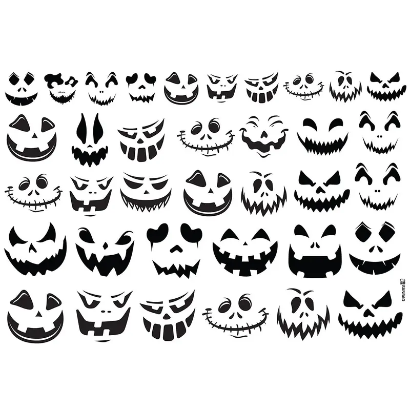 Underglaze Transfer -  Pumpkin Face