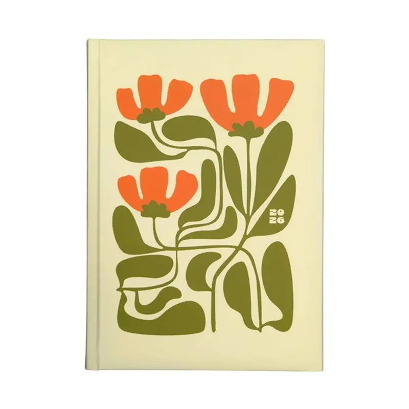 2026 Planner  70s Flowers