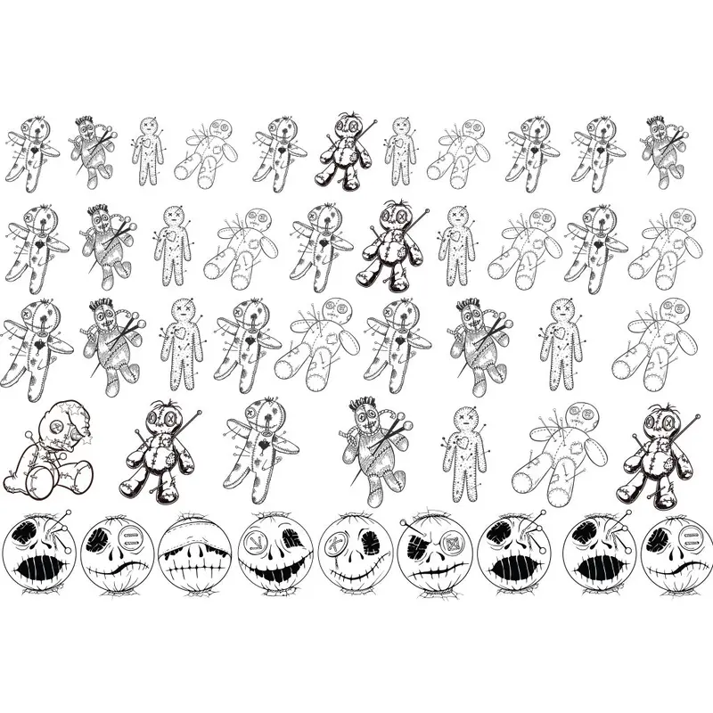 Underglaze Transfer -  Voodoo doll