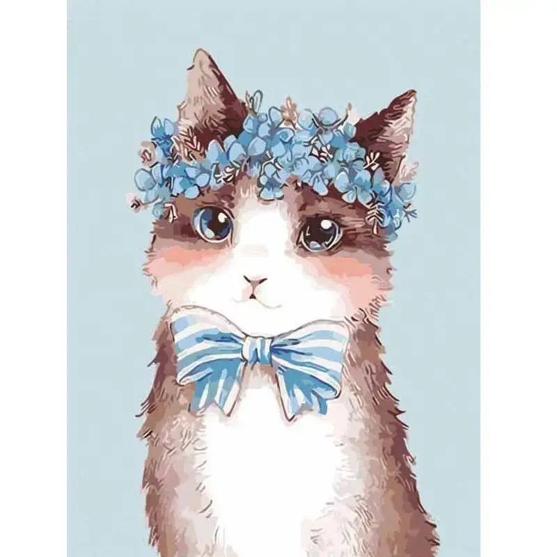 A Cat With A Flower Crown