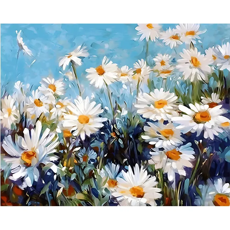 Landscape Of Marguerite In The Sun