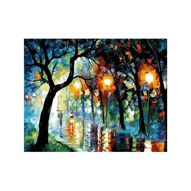 Path In The Night Style Cartoon