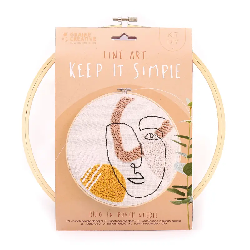 Punch Needle Kit - Line Art