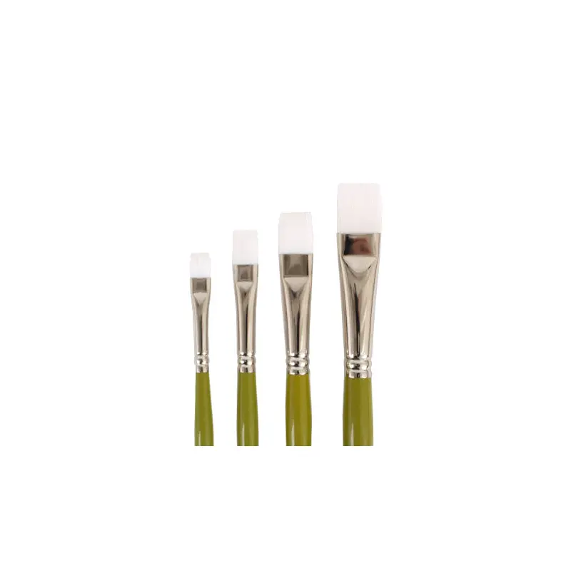 Snap! Paintbrush  Flat, White Synthetic