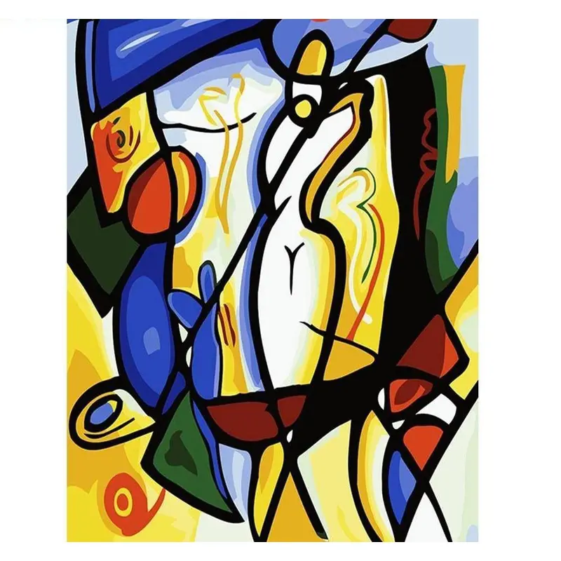 Abstract Golf Painting