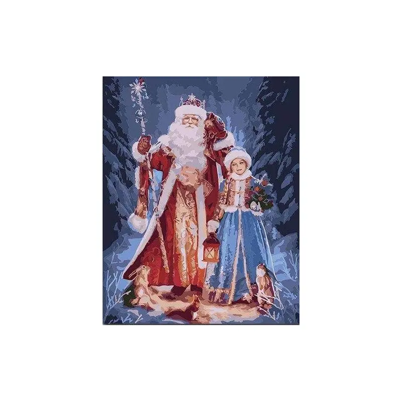 Santa Claus With A Girl