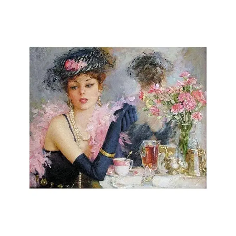 Woman Taking Tea