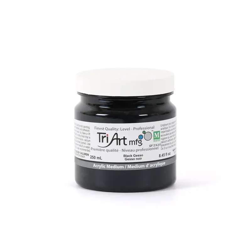 Black Gesso Acrylic Medium - 250 ml