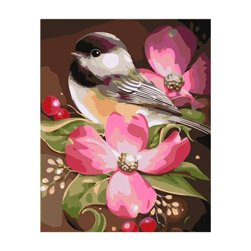 Cute Bird Sitting On Flower