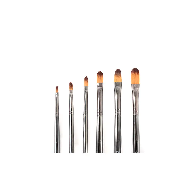 Short handle filbert paintbrush