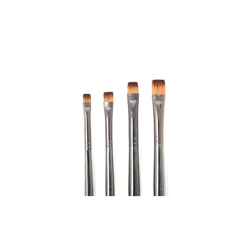 Short handle flat paintbrush