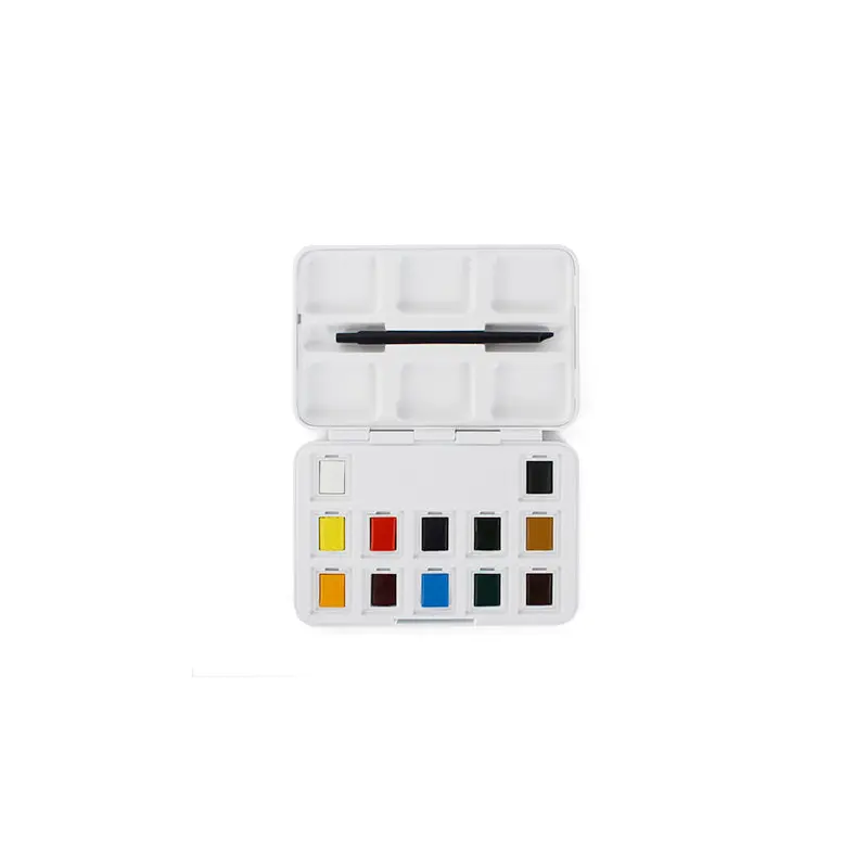 Watercolour pocket box, 12 pans