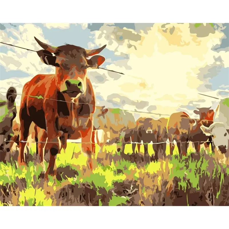 Cows Eating