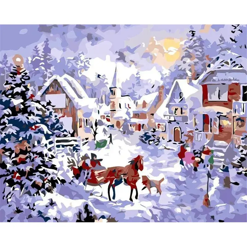 A Christmas Evening Outside