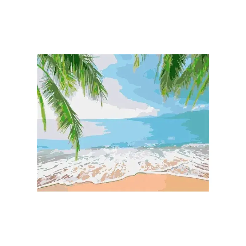 Coconut Trees and Sea