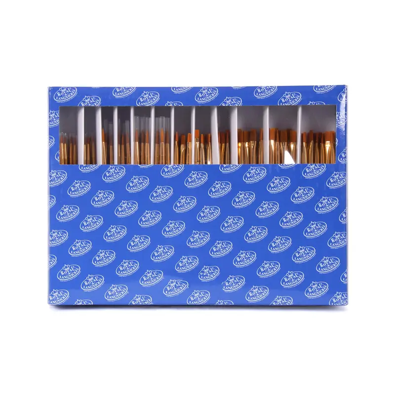 Set of 144 Taklon Paintbrushes