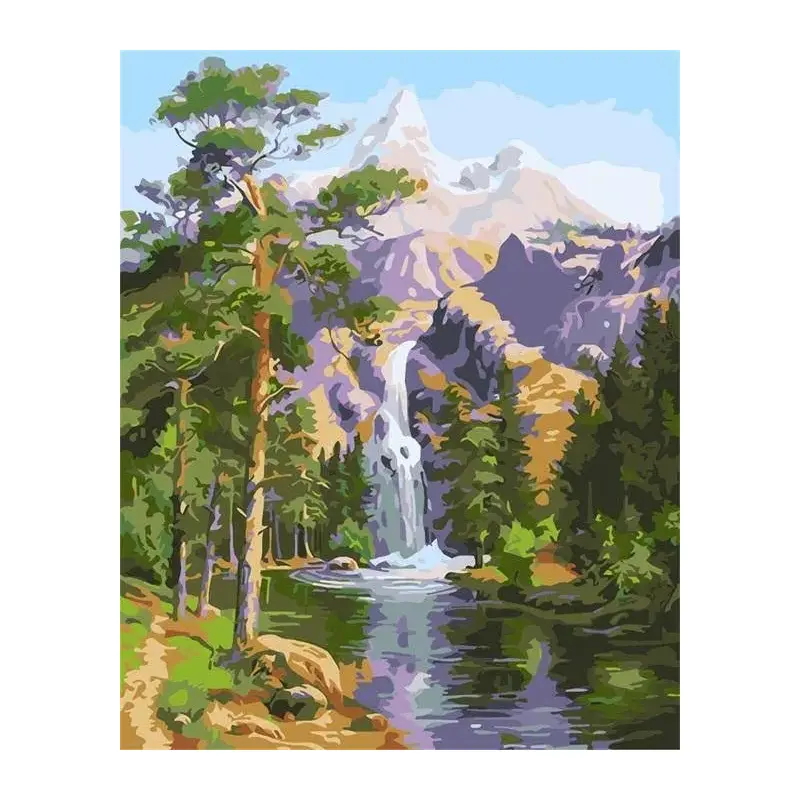 Sunny Weather and the Waterfall