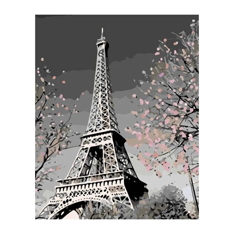 Grey Eiffel Tower