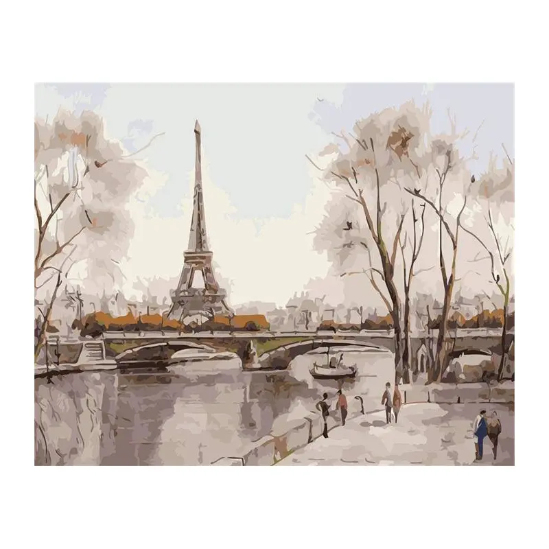 River and Eiffel Tower