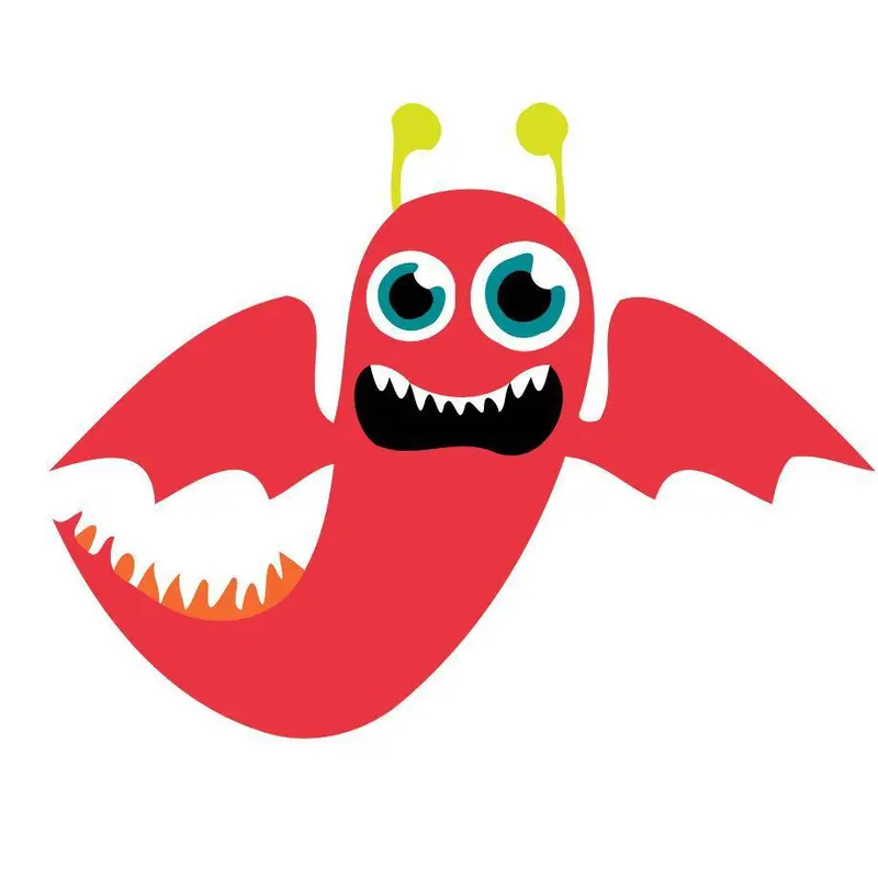 Children Painting kit Flying Red Monster