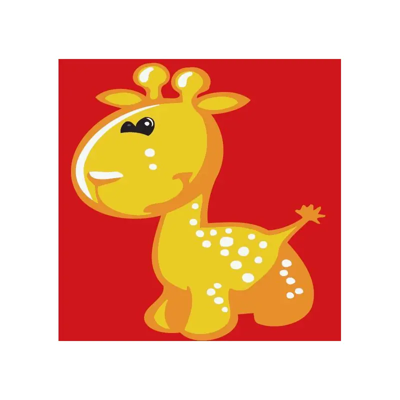 Children Painting kit Giraffe in shape