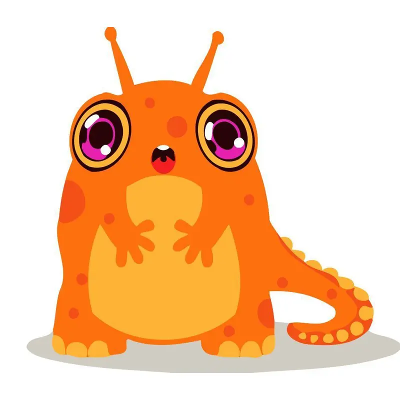 Children Painting kit Orange Monster