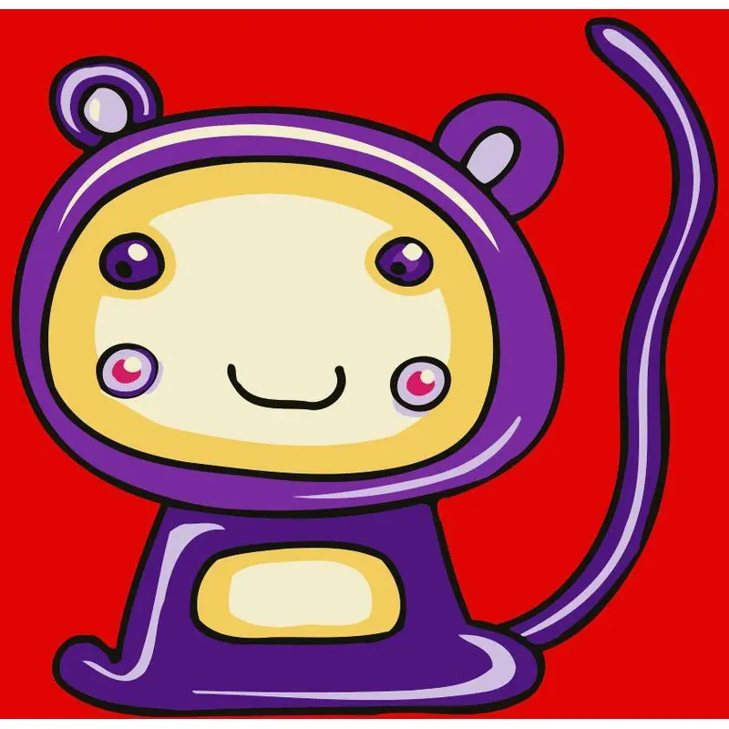 Children Painting kit Purple Monkey