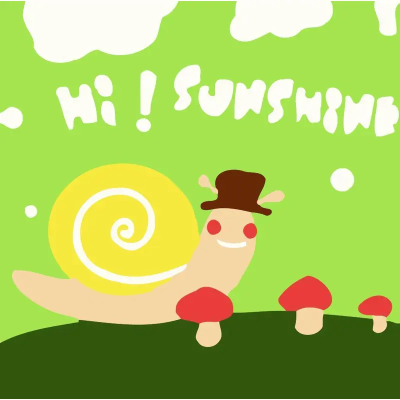 Children Painting kit Snail and Mushrooms