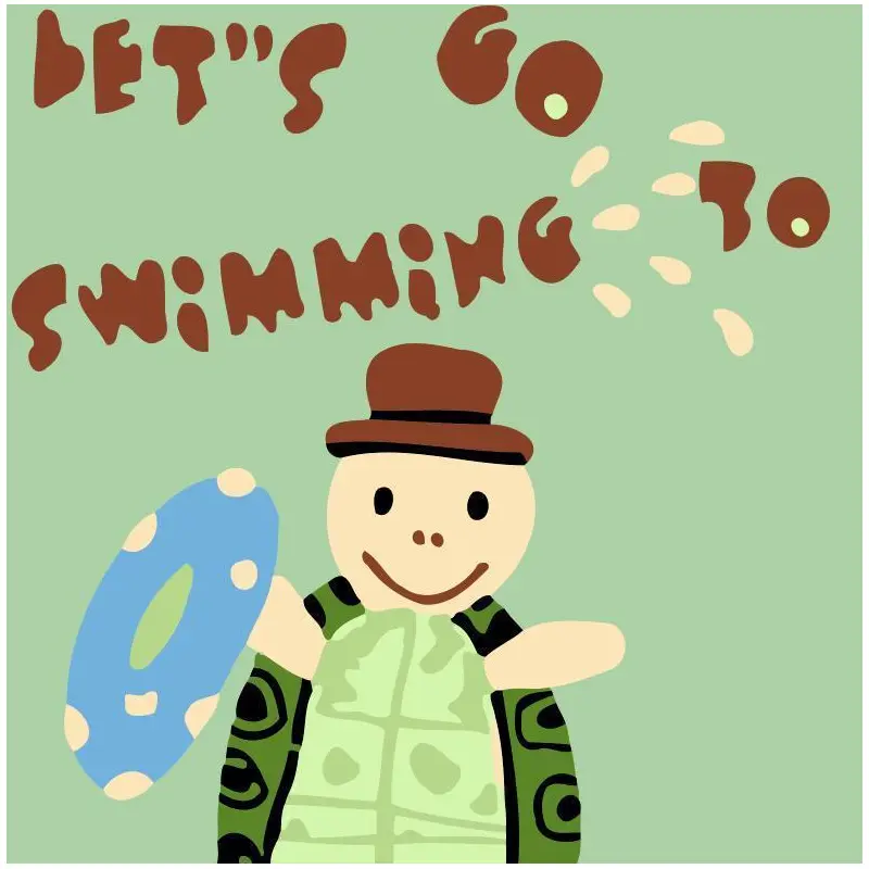 Children Painting kit Turtle Swimming