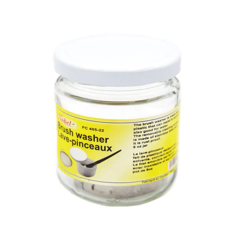 Glass Brush Washer  Large Jar