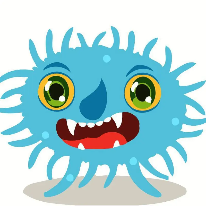 Children Painting kit Little Blue and round Monster