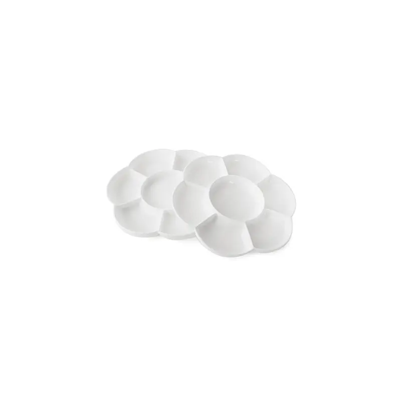 Daisy shape plastic palette with lid