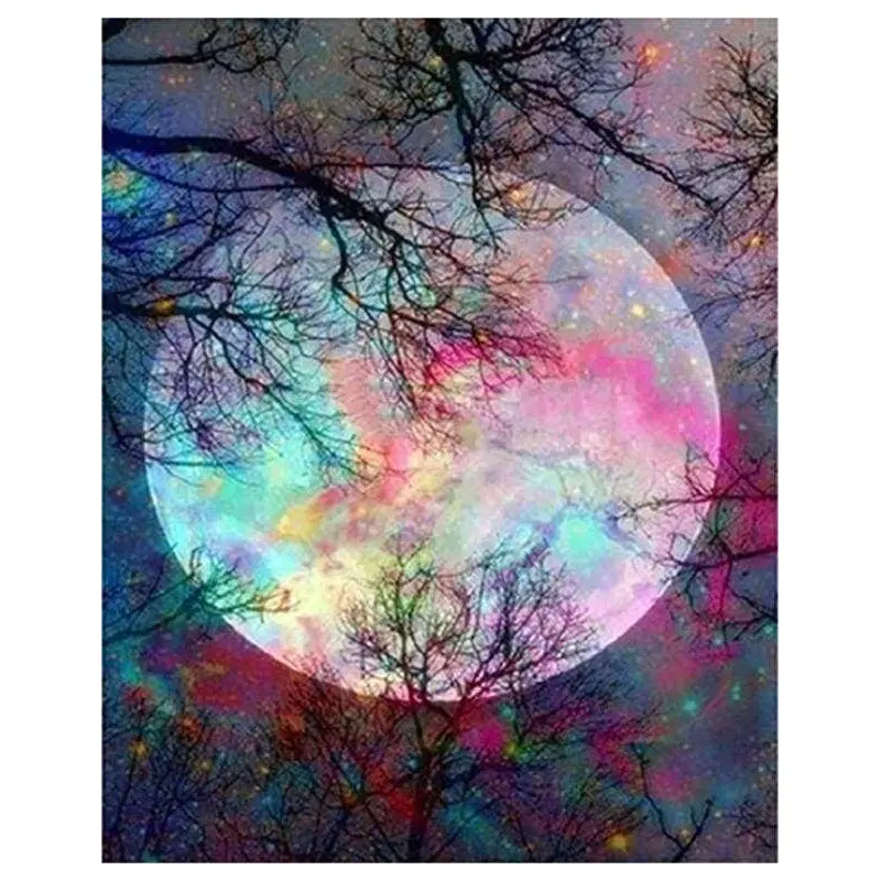 Full Moon with colorful reflections