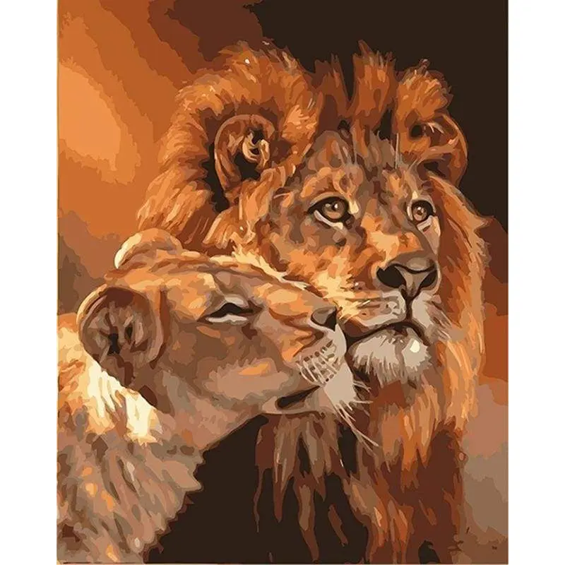 Lion and Lioness Couple