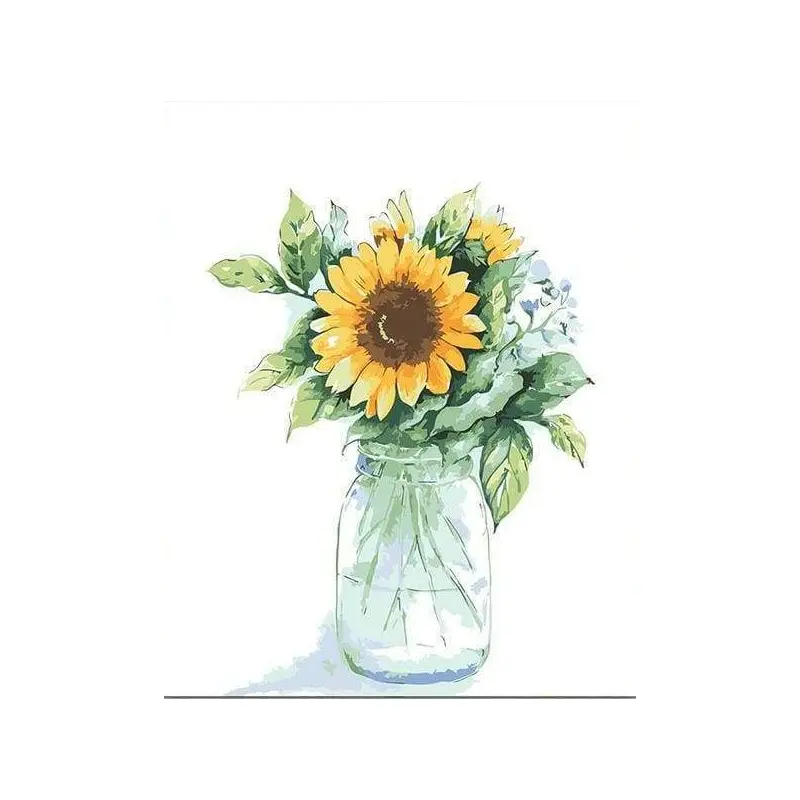 Bottle Of Sunflowers
