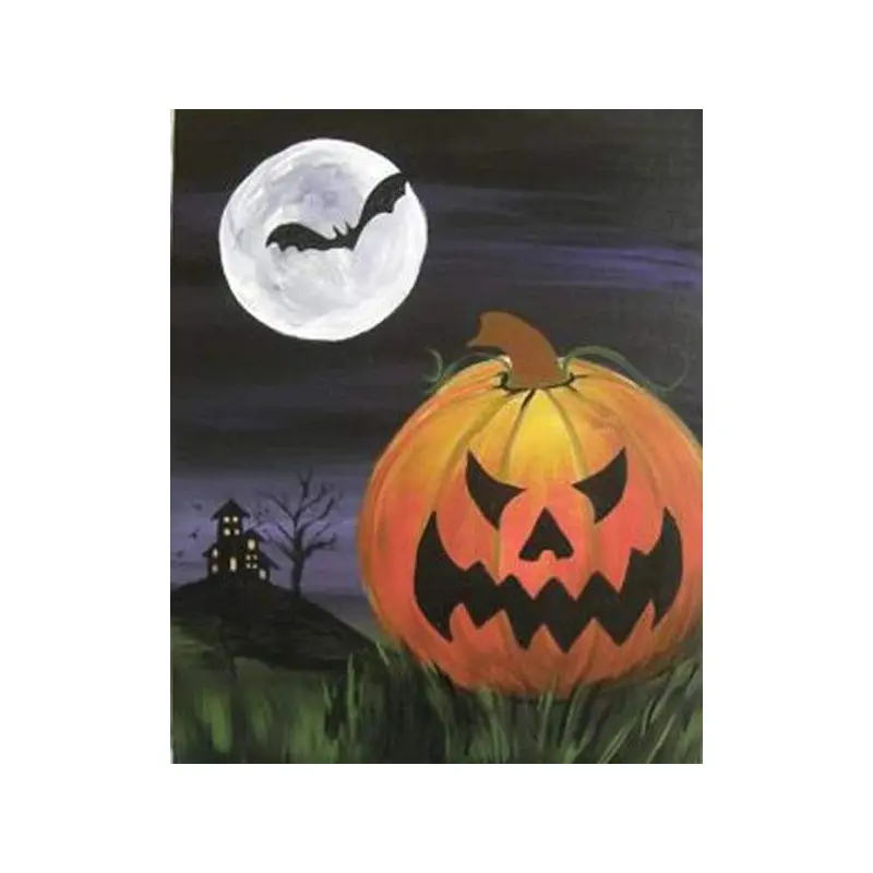 Evil Halloween pumpkin