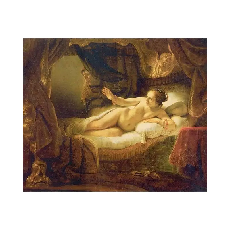 Woman in her bed