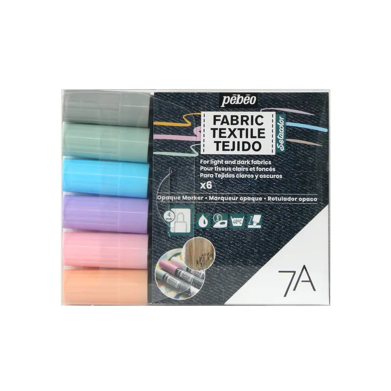 Pbo 7A Opaque Marker Pack - 6, Pastel