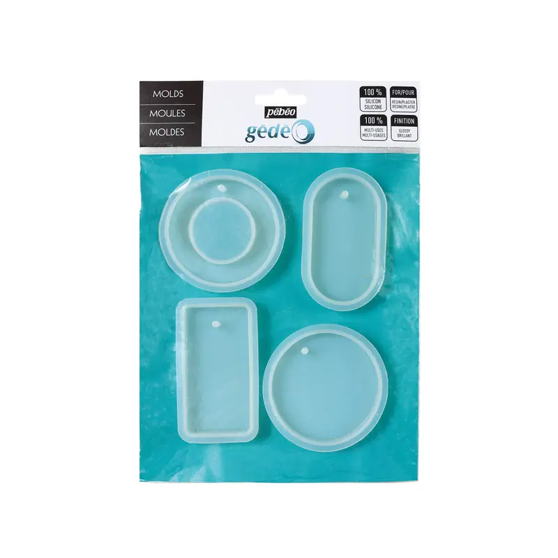 4-Pack Gdo Silicone Moulds - Geometric